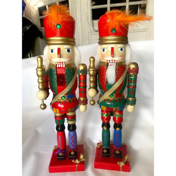 Nutcracker Christmas decoration 2 figurines wooden - Picture 9 of 9